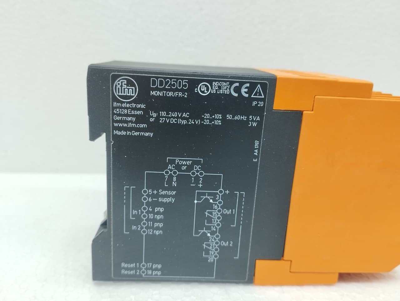 IFM Electronic Frequency/Speed Monitor DD2505 New