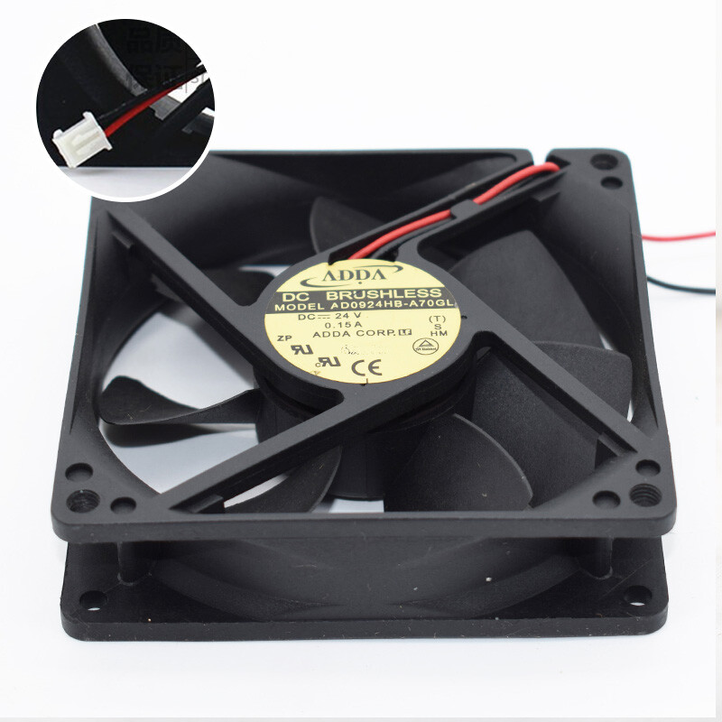 ADDA AD0924HB-A70GL 9025 DC24V 0.15A 2pin fan
