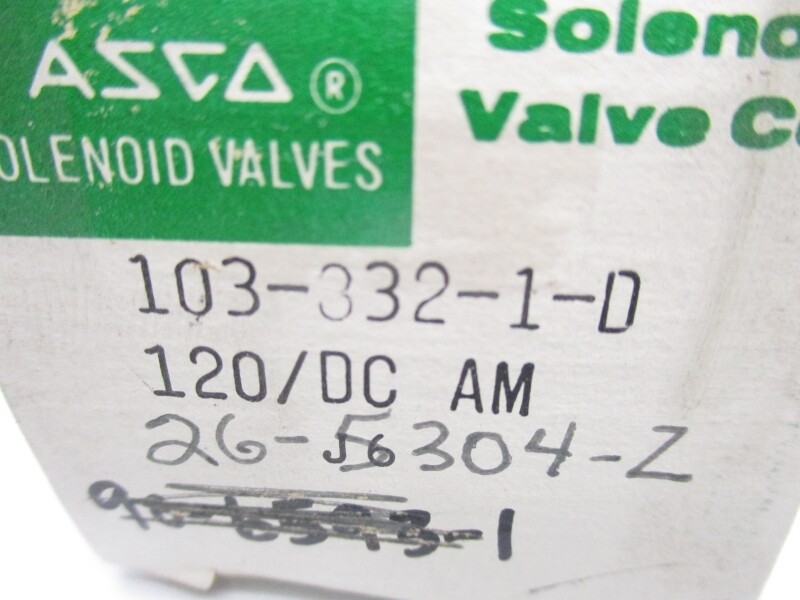 ASCO 103-832-1-D 120/DC NSMP