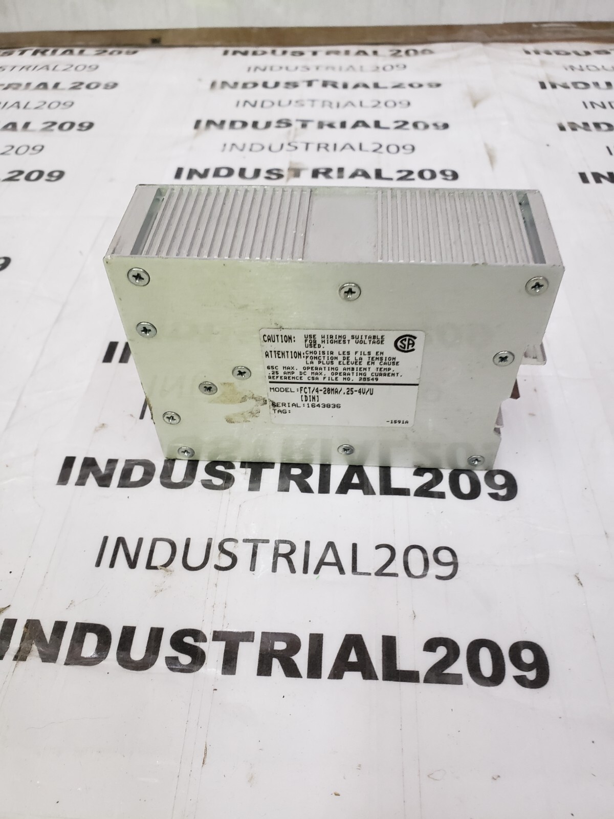 MOORE SIGNAL CONVERTER ISOLATOR FCT/4-20MA/.25-4V/U