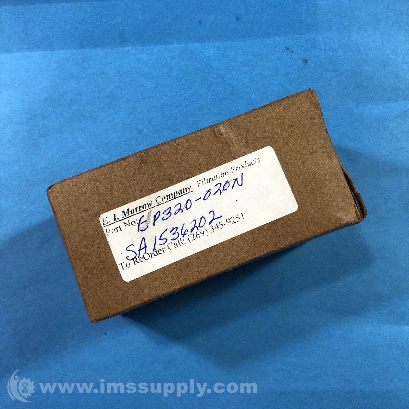 E.I. Morrow Co Inc EP320-020N Industrial Filter Element FNFP