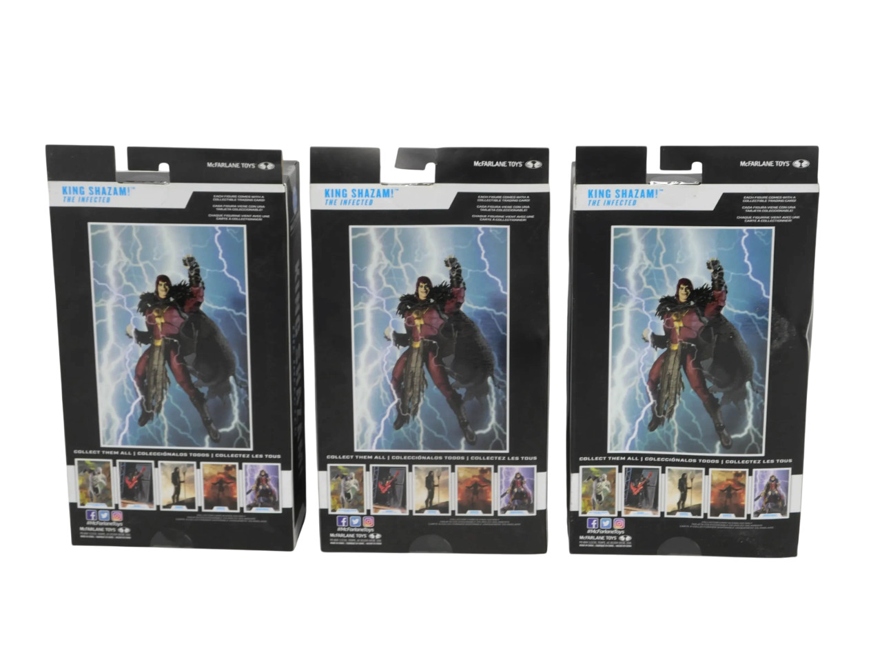 Lot of 3 McFarlane Toys DC Multiverse The Infected King Shazam Action Figure