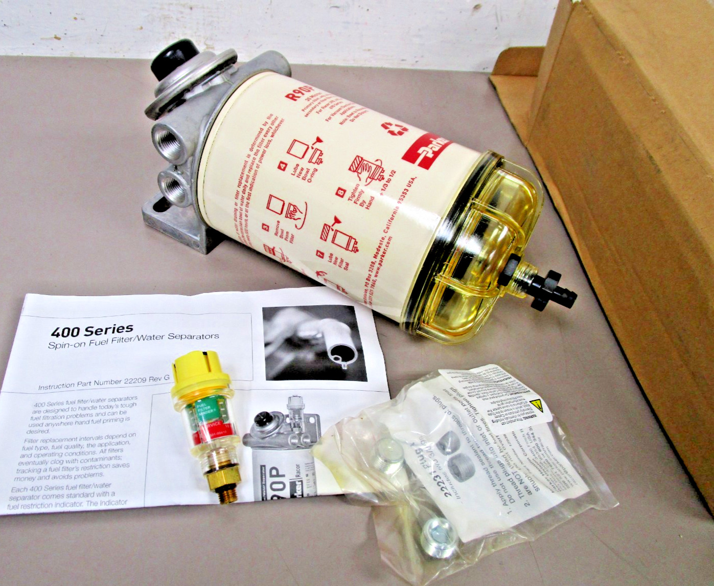PARKER 490R30 Fuel Filter Water Separator