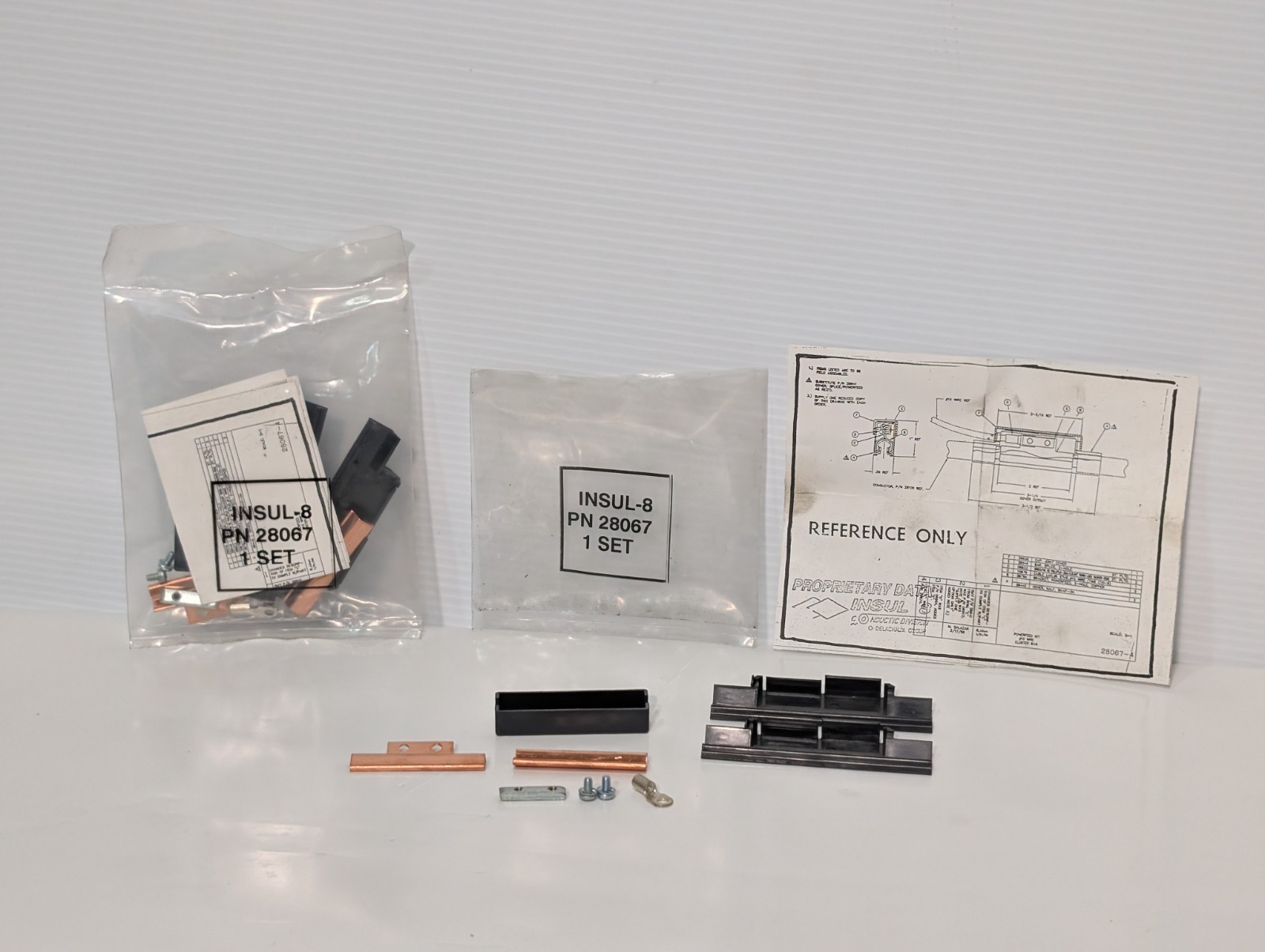 Lot of 2: INSUL-8 28067 industrial in-line power feed component kits #10 Wire