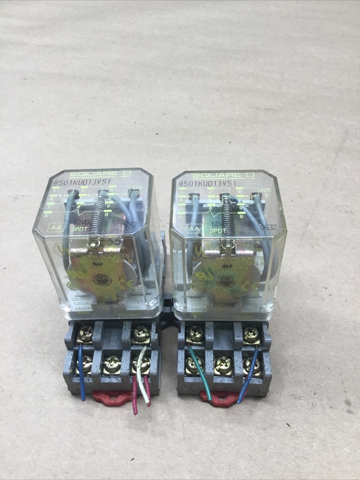 SQUARE D 8501 KUD13V51 C 12VDC #710K131
