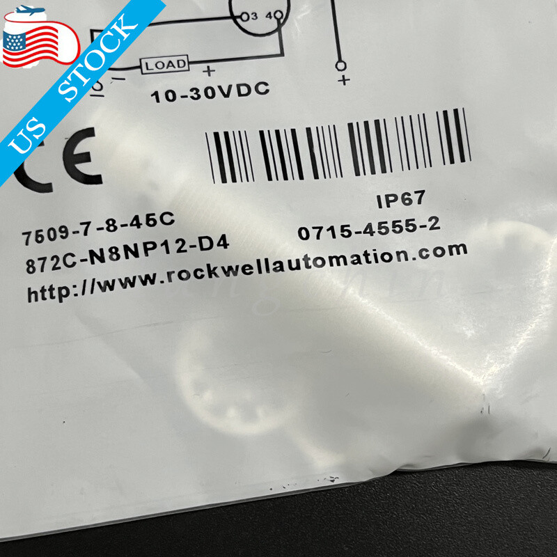 Inductive Proximity Switch Sensor 10-30VDC For Allen-Bradley 872C-N8NP12-D4