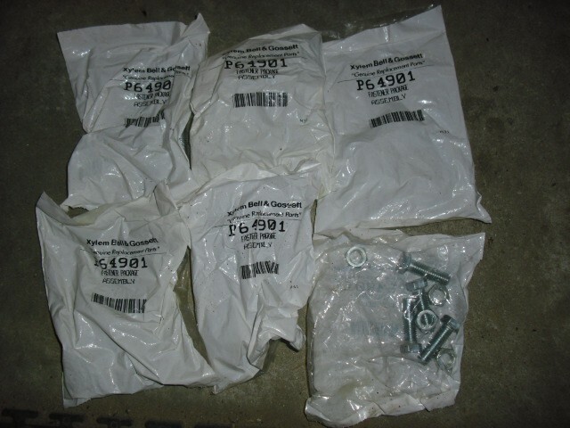 (6) Bell & Gossett Flange Fastener Bolt Package kit P64901 B&G PUMP