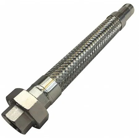 Flexible Metal Hose, 3/8In. Dia, 18 In. L, 06Pl-Ca11-0180-11B-38B