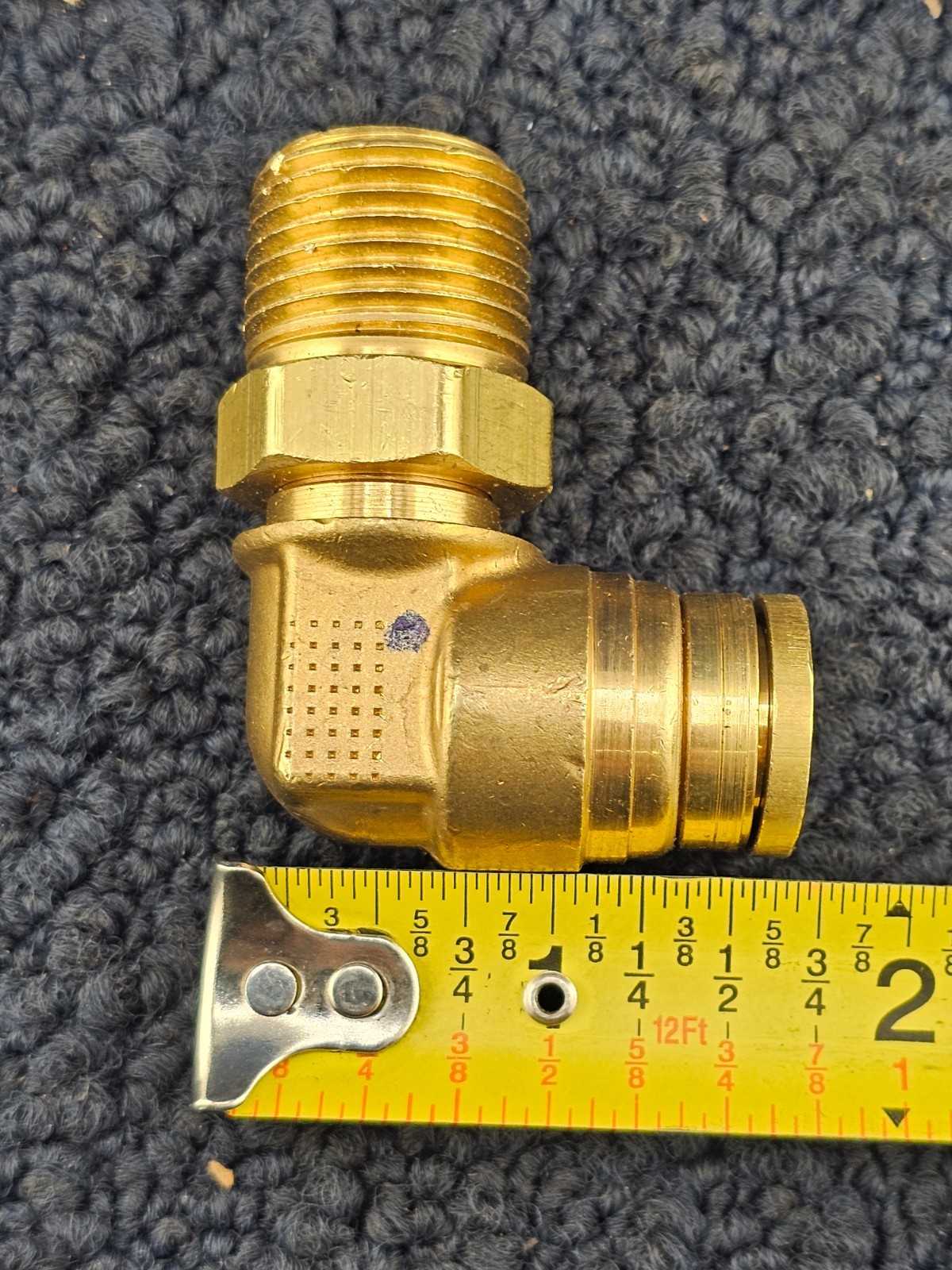 (QTY 2) Parker Tube Fitting Push-to-Connect 90 Degree Elbow