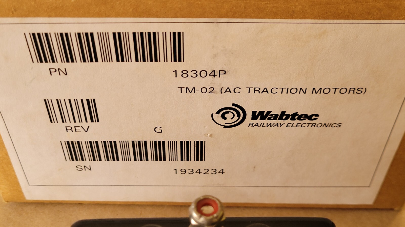 Wabtec TM-02 18304P Traction Module