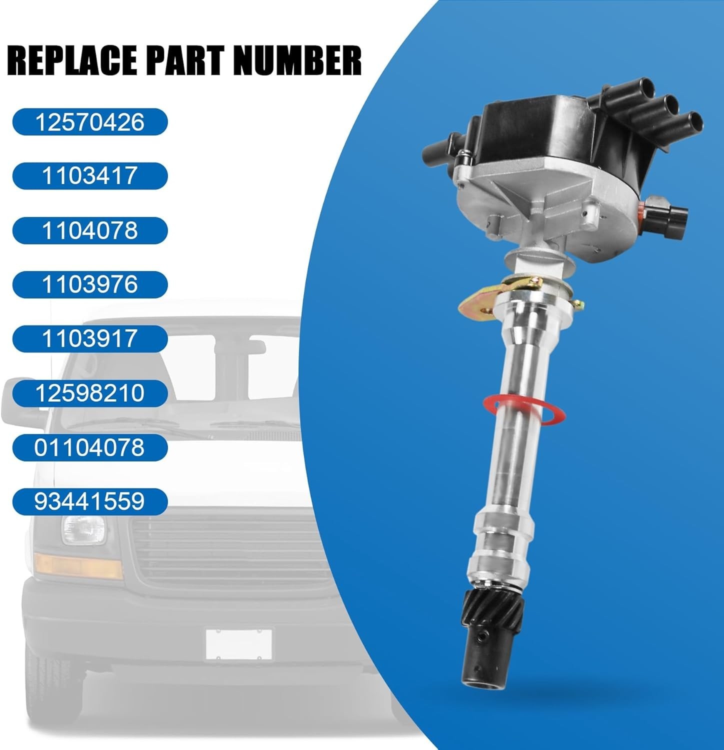 Hei Ignition Distributor with Cap & Rotor Replacement For Chevy Astro Blazer Exp