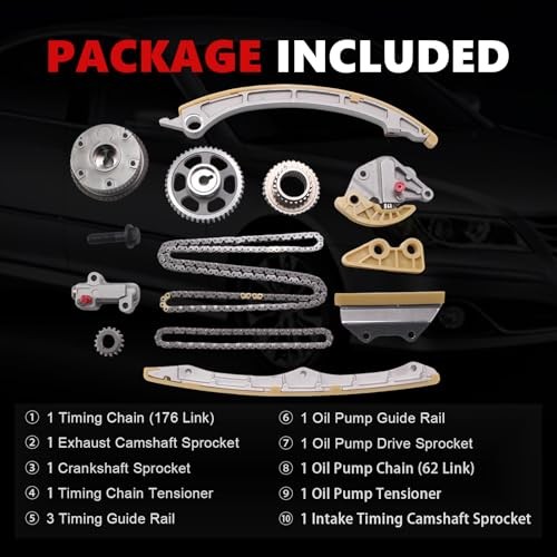 AUCERAMIC 14401-R40-A01 Engine Timing Chain Kit with Camshaft Adjuster VVT
