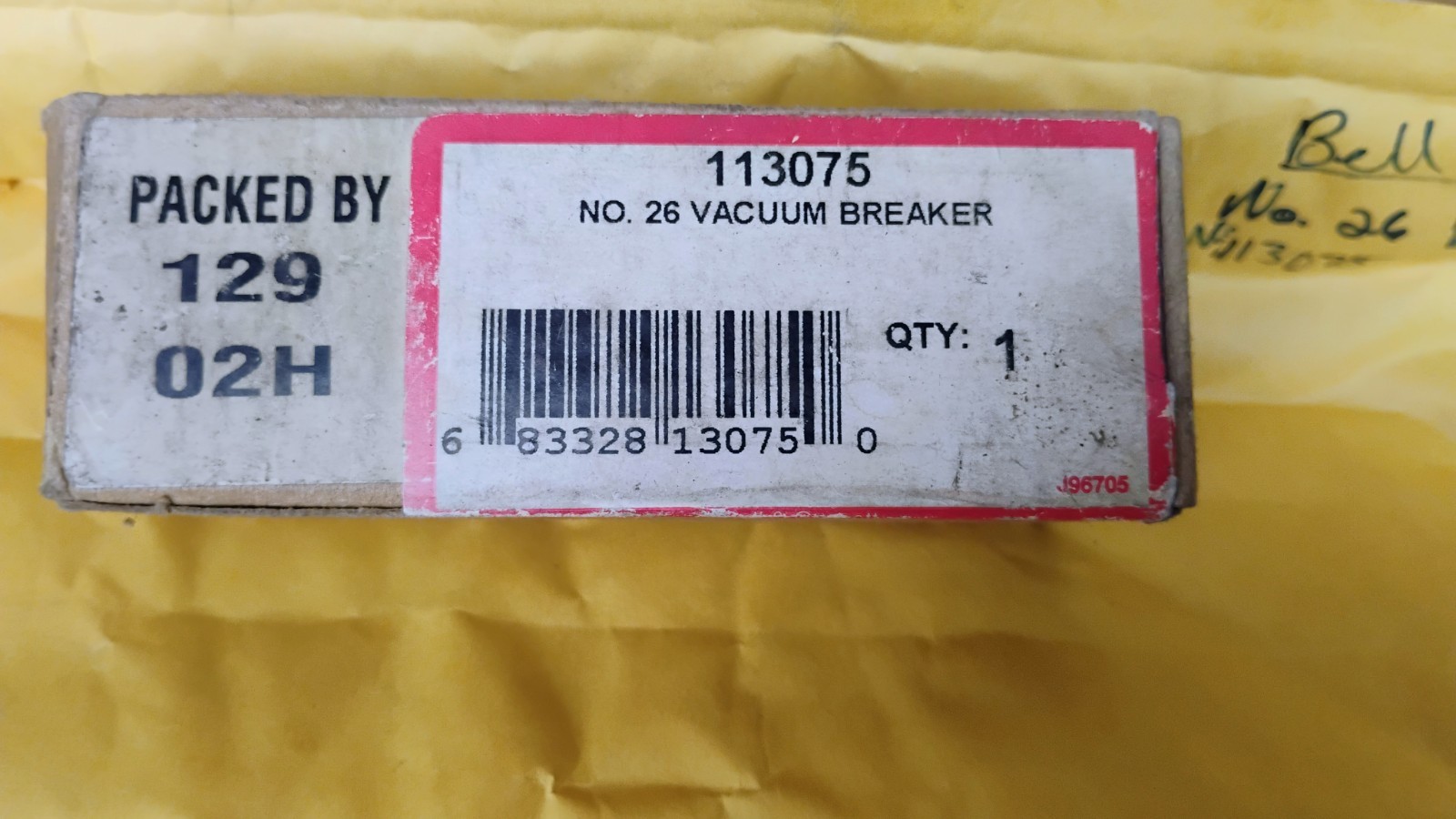 Bell & Gossett 113075 Vacuum Breaker, 3/4 in, MNPT, 240 psig, 300 deg F