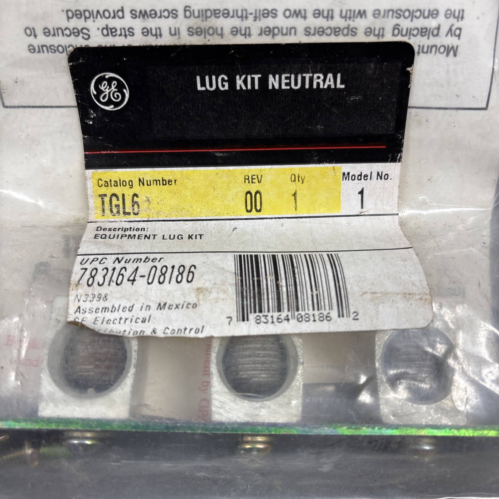 NEW G.E. TGL6 GROUND KIT 3/4 IN 2 AWG TO 250 kcmil SPEC-SETTER NEMA 1/3R