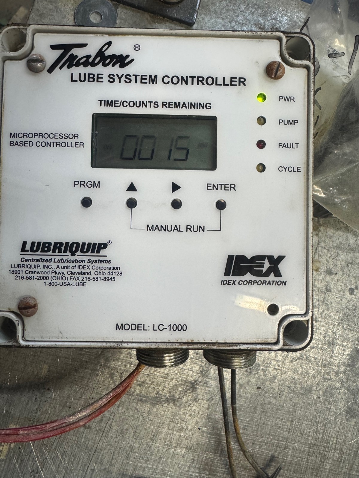TRABON 562878 KF08A LUBE SYSTEM CONTROLLER LC 1000 115V