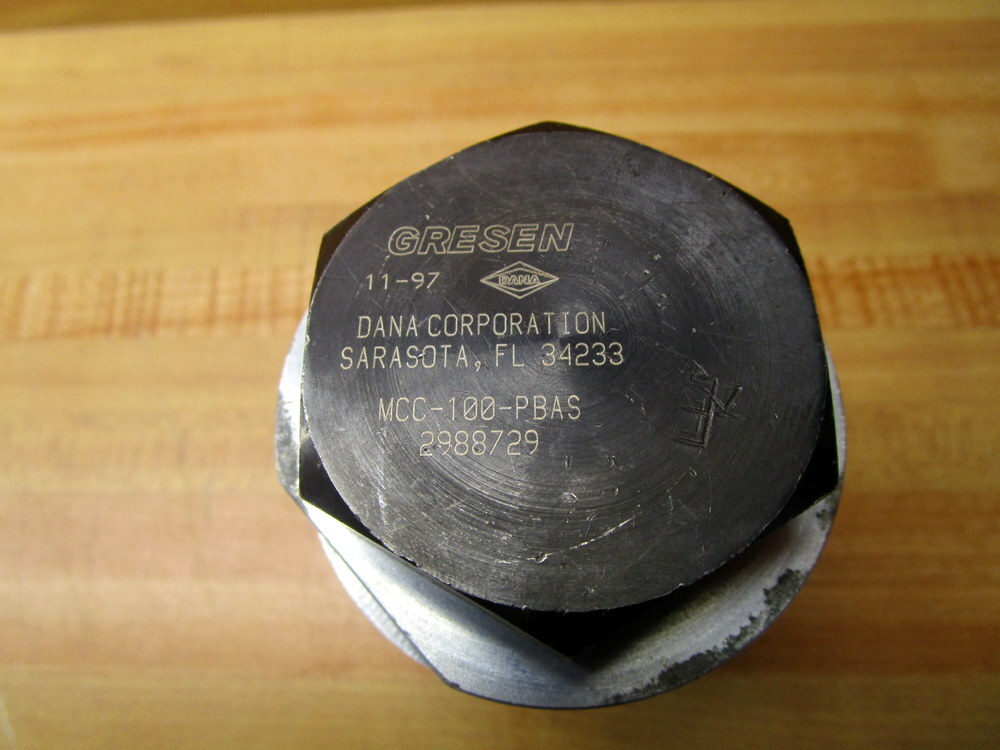 Gresen MCC-100-PBAS Valve MCC100PBAS