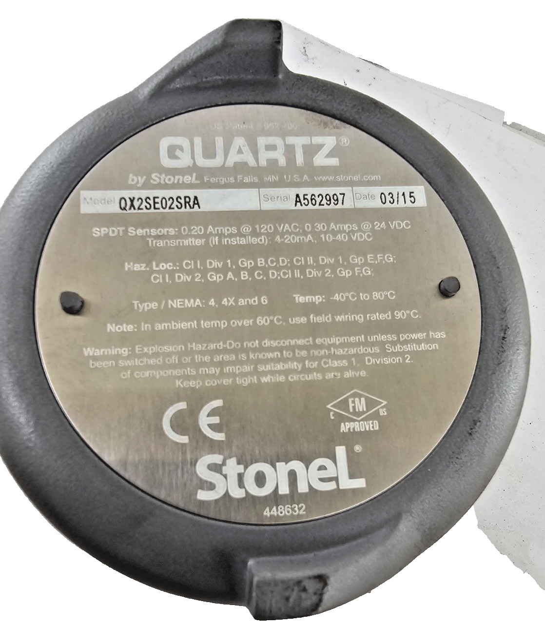 StoneL QX2SE02SRA QX2 Limit Switch Box NEMA 4X Valve Actuator Position Sensor