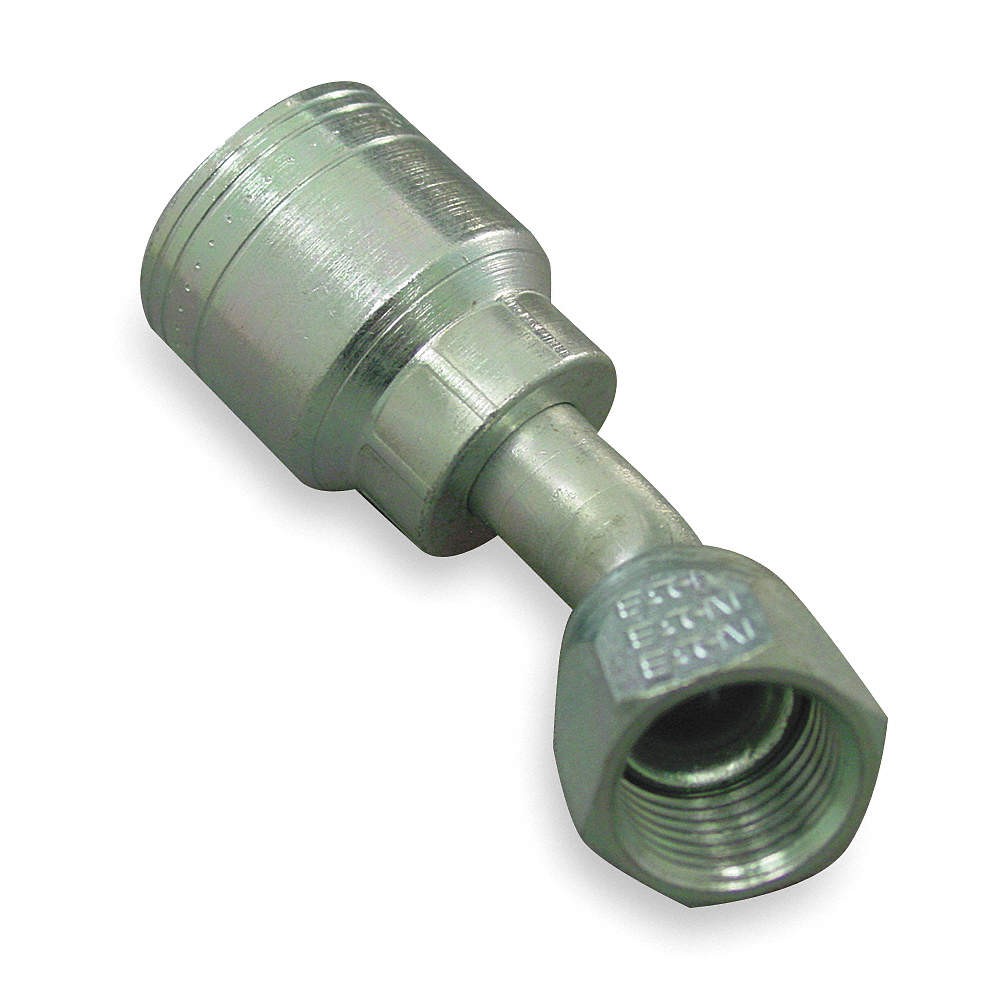 WEATHERHEAD 06Z-686 Crimp Fitting,45 deg.,3/8″ ID,9/16″,FJIC 20JV41