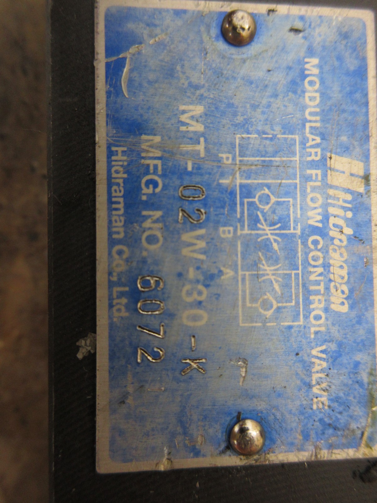 1998 HARDINGE COBRA LC-65 MT-02W-30-K MINDMAN VALVE