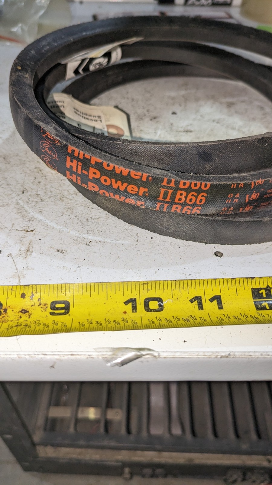 Gates Hi-Power II B66 V-Belt Industrial Drive Belt