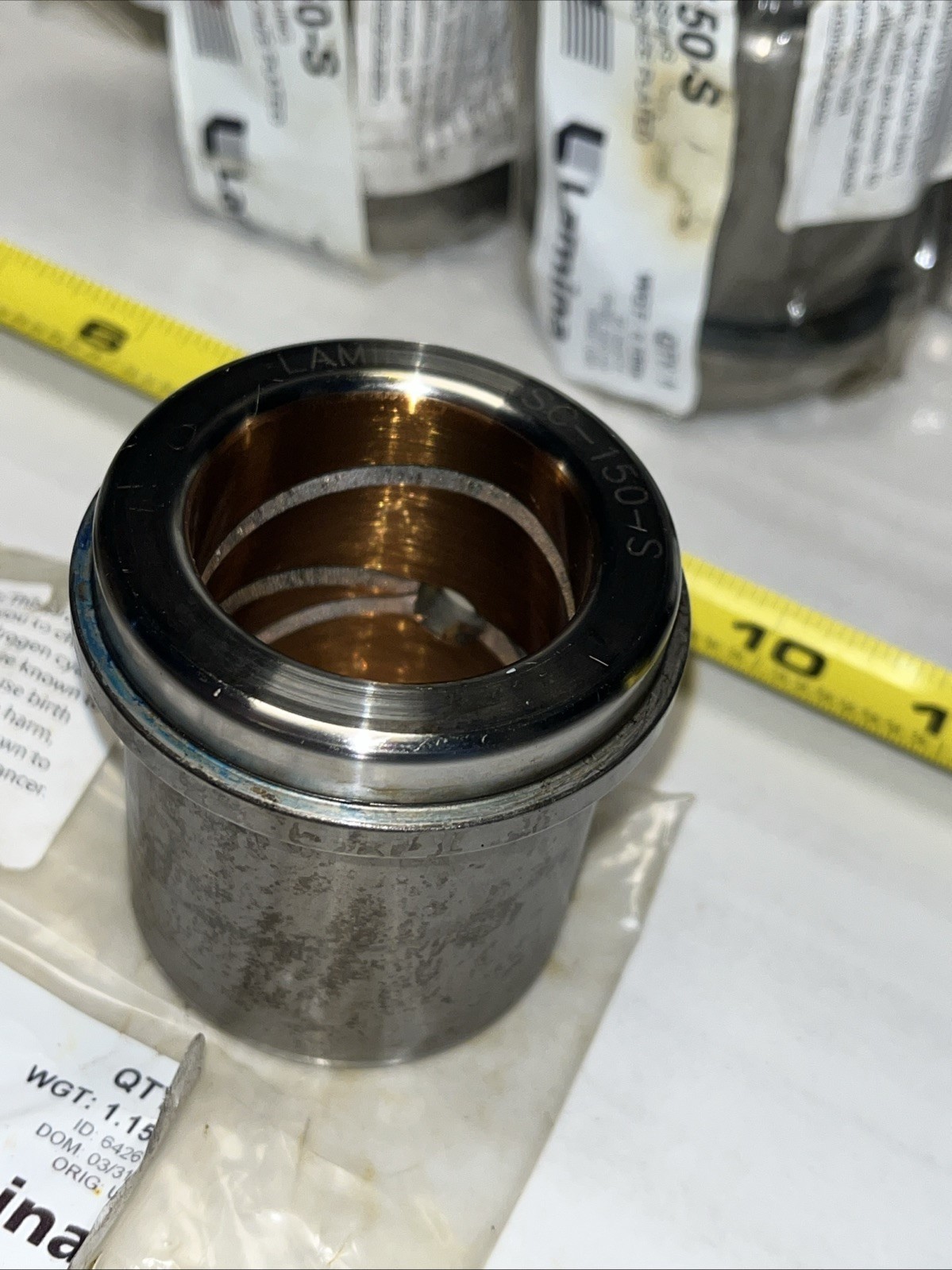 8 QTY! BULK LOT- LAMINA SC-150-S SHOULDER BUSHING SHORT BRONZE PLATED 1-1/2” NEW
