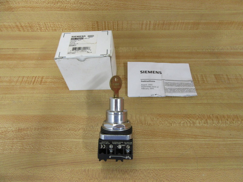 Siemens 52SC6AFJ1 Keyed Selector Switch