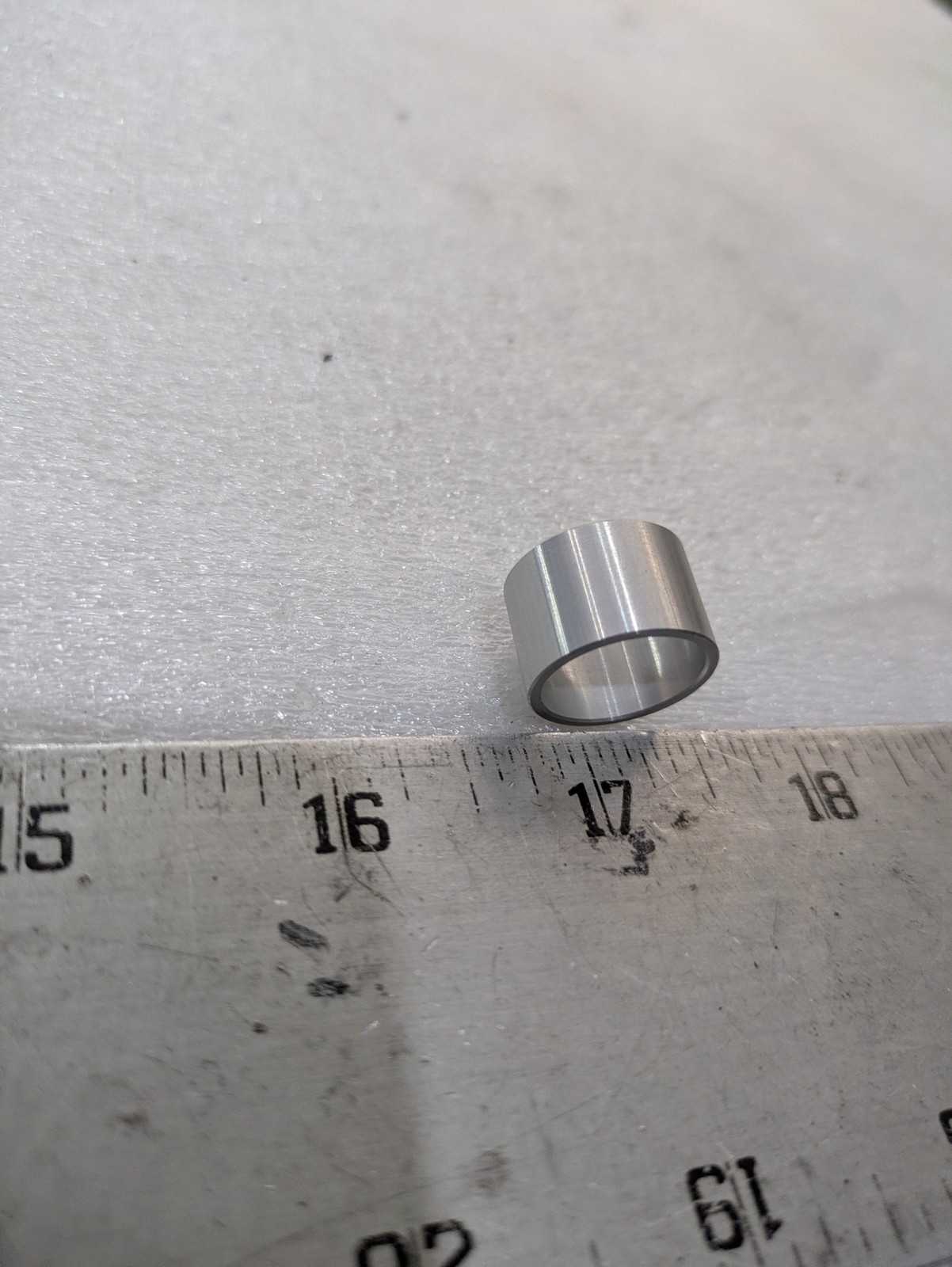 Aluminum Collar Spacer 3/4 OD 5/8 ID 1/2 Long 251178 Industrial 10/order