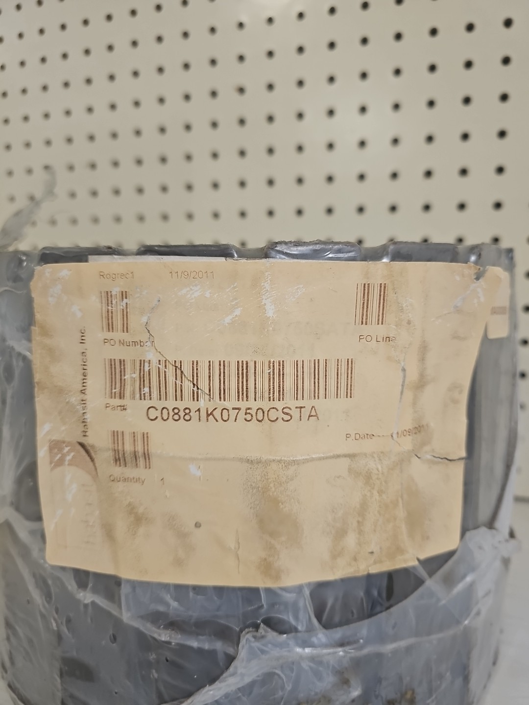 Habasit C0881K0750CSTA 881 Tab 7.5″ Carbon Steel Slat Top Chain – NEW 10′ Roll
