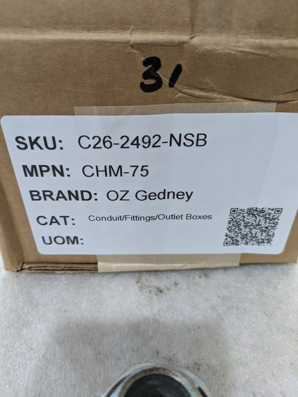 O-Z Gedney CHM-75 3/4in Raintight Conduit Hub IMC/Rigid Malleable LOT OF 31!