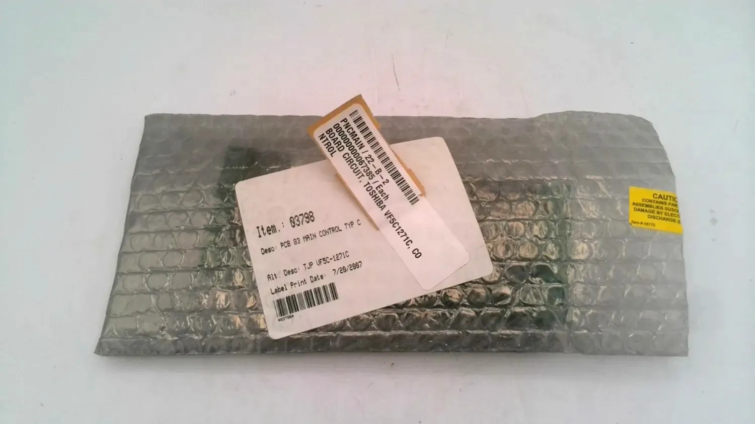 TOSHIBA VF5C1271C CONTROL CIRCUIT BOARD