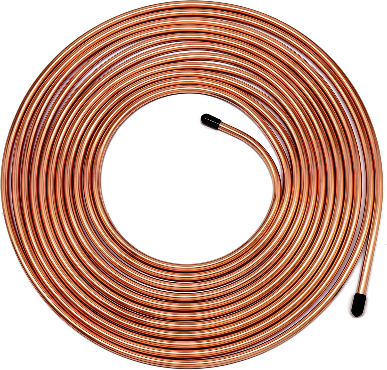 1/4″ Tubing Kit 25 Ft. of 1/4 Flexible Copper Coated Brake Line Tube Roll New