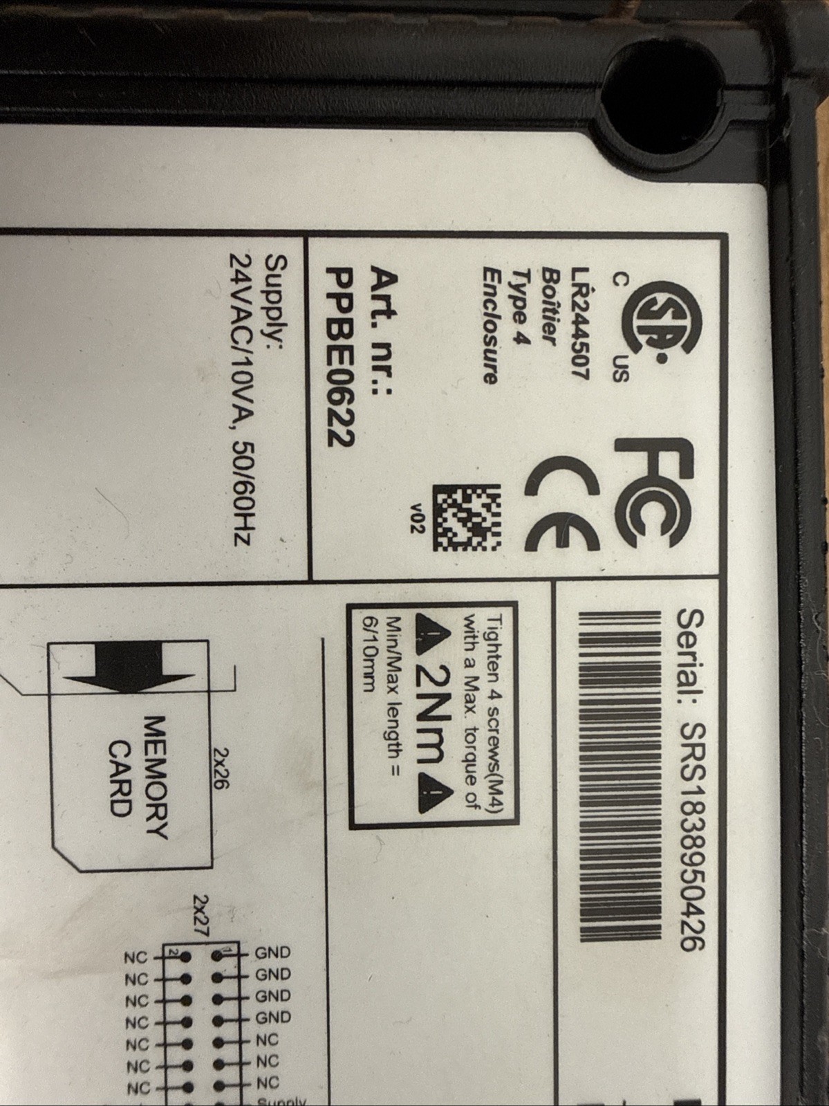 Atlas Copco Elektronikon Graphic Plus Compressor Controller / HMI Panel