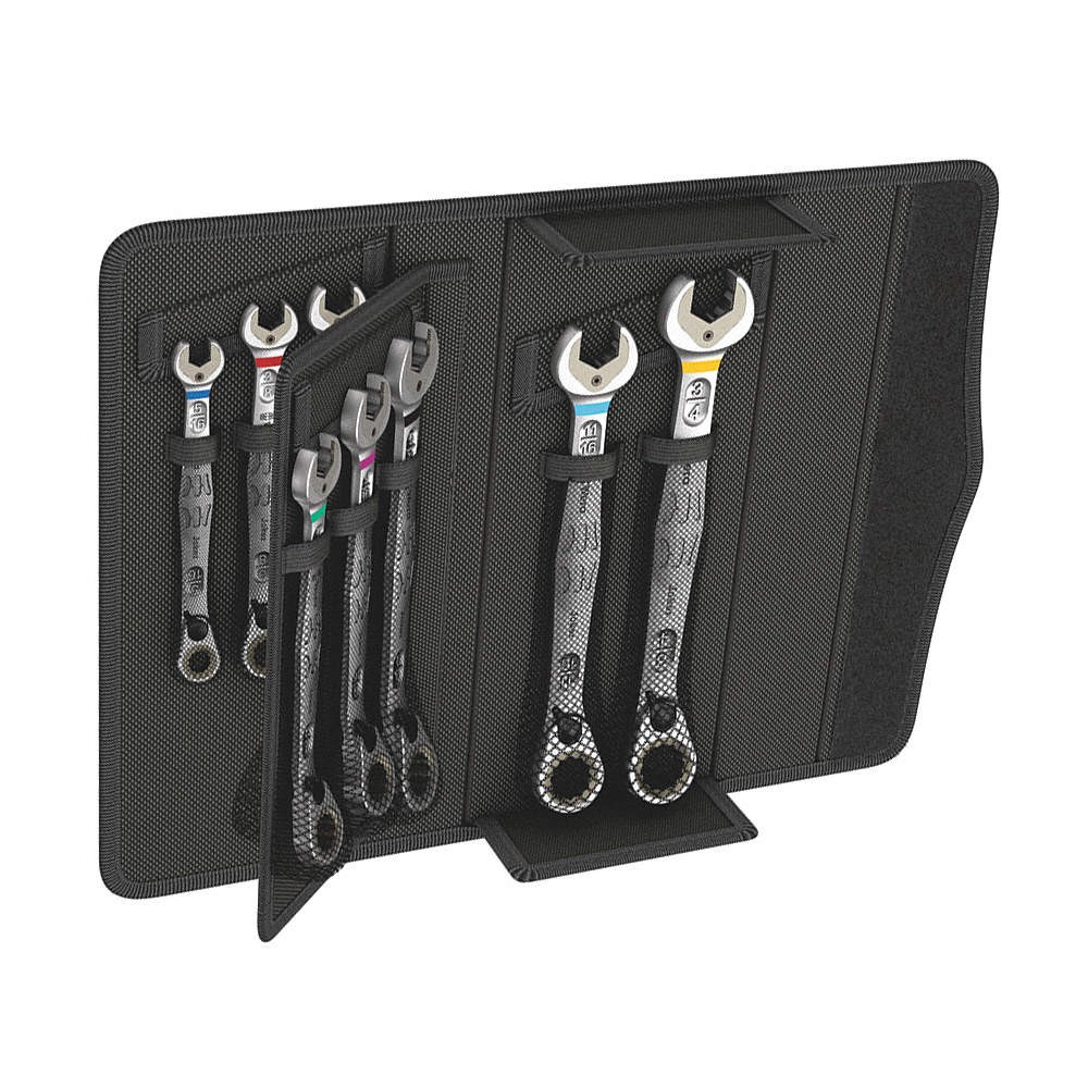 WERA 05020093001 Combo Wrench St,Steel,Chrome,Stnrd, Ofst 483G08