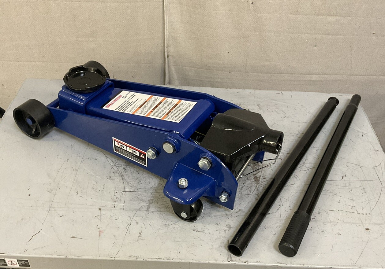 WESTWARD 32EY95 Trolley Floor Jack Manual Handle 2.5 ton Load