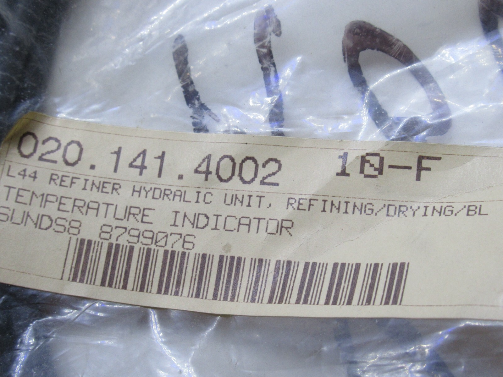 (NEW) SUNDS 8799076 16207502 L44 Refiner Temperature Indicator