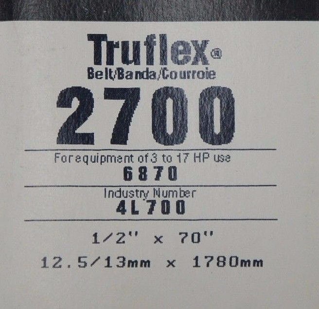 LOT OF 11 NEW GATES TRUFLEX V BELTS 5L400 4L700 3580 2550 2540