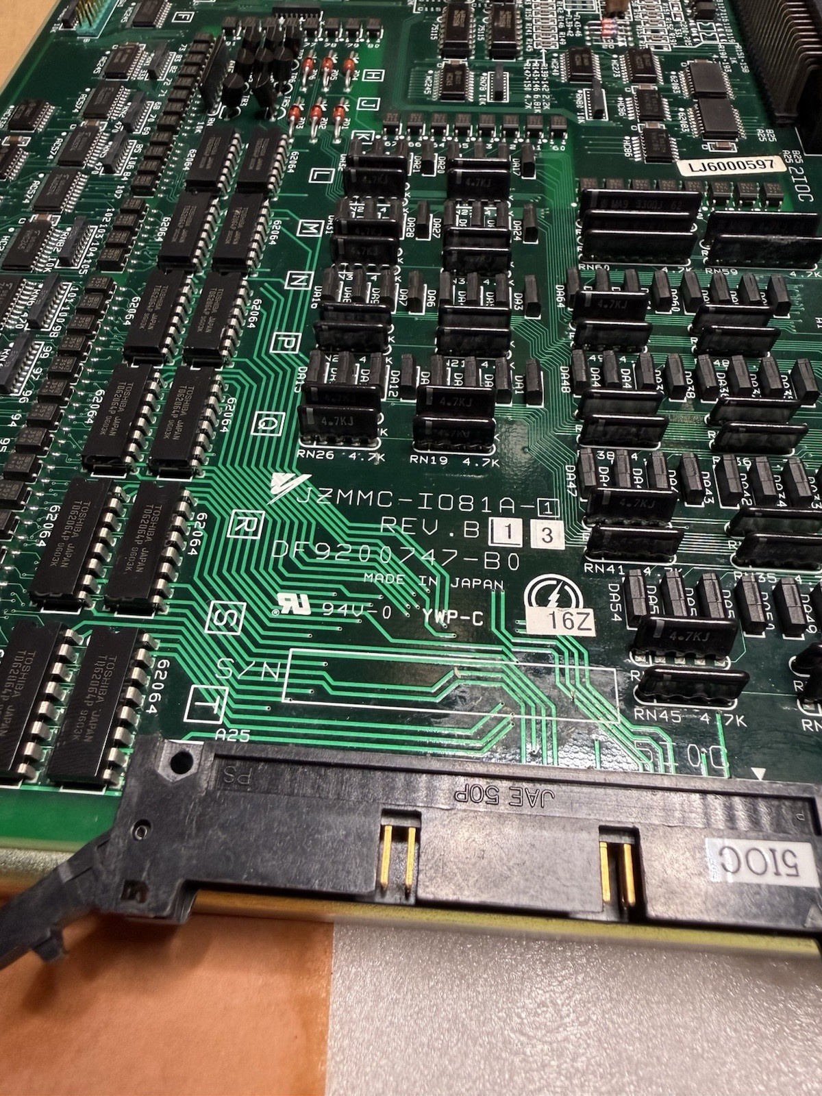 Yaskawa JZMMC-I081A-1 Circuit Board DF9200747-B0 Rev B13 For Parts Repair