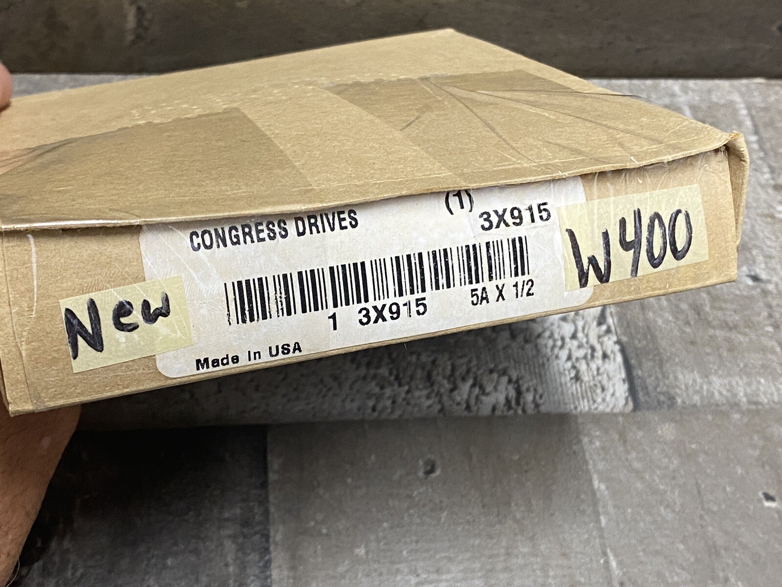 Congress Drives # 3X915V-Belt Pulley Sheave New