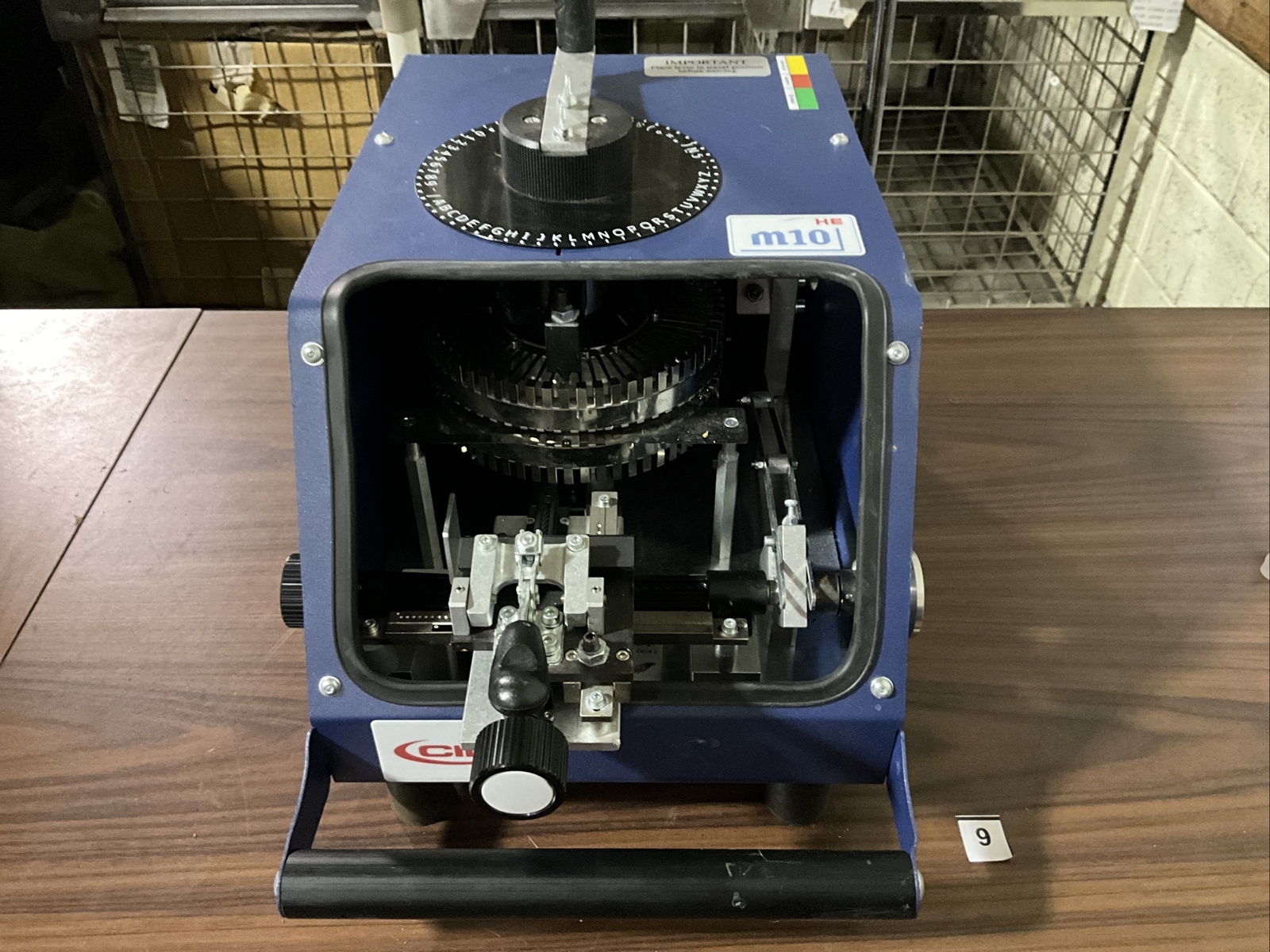 CIM HE M10 Military Dog Tag Embossing Machine Working