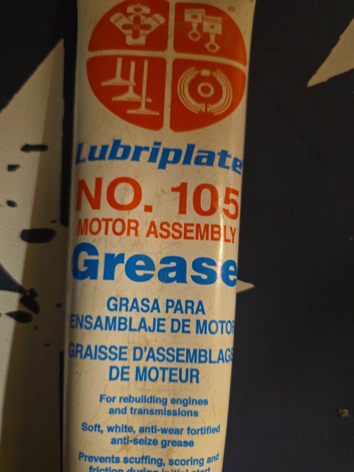 L0034-094 No. 105 Engine Motor Assembly Grease, 10 oz