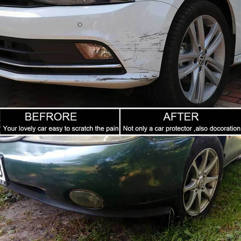 Weather Resistant TPVC Lip Spoiler Anti-Scratch Bumper Guard Trim Universal Cars