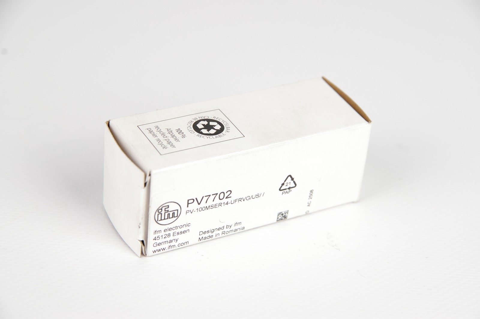 IFM PV7702 PV-100MSER14-UFRVG/US Pressure Sensor