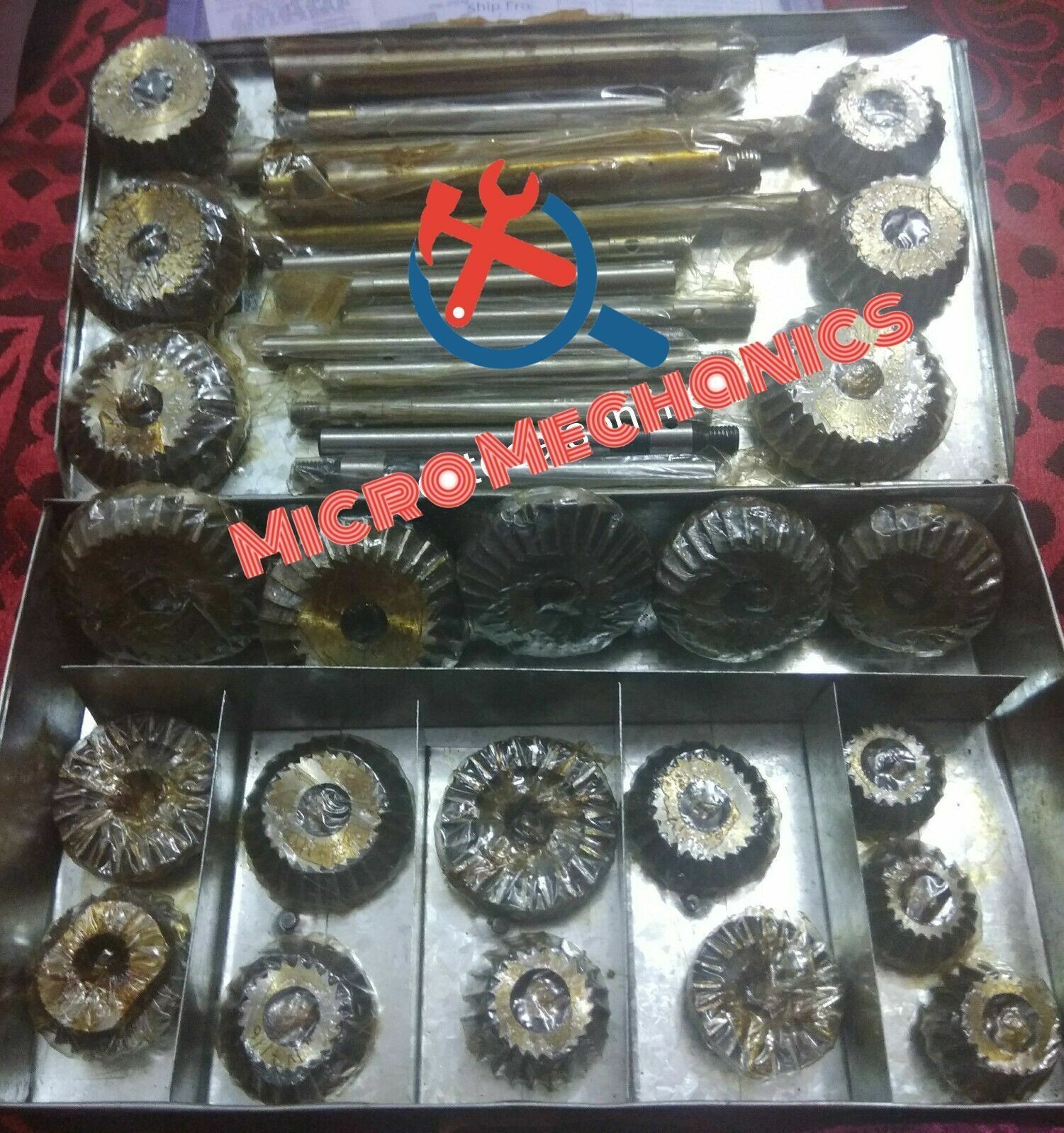 31 PCS VALVE SEAT CUTTER SET HIGH CARBON STEEL 1-3/16″ TO 2-1/8″ 45 DEG