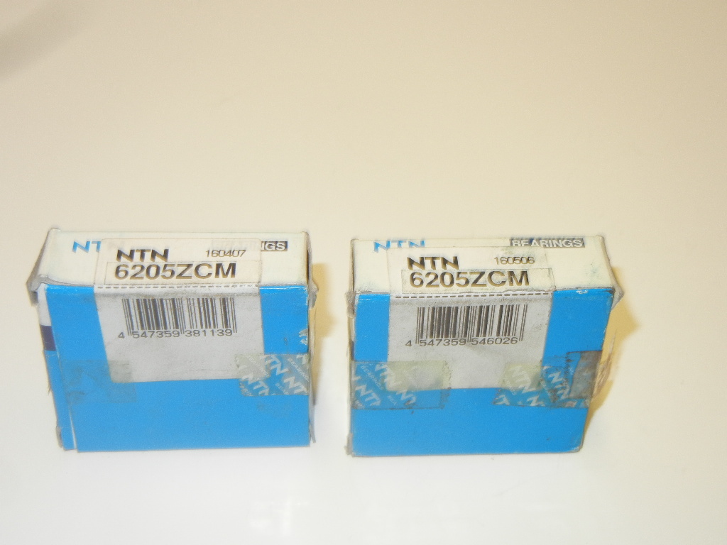 LOT OF 2 NTN 6205ZCM NEW BALL BEARINGS 6205ZCM