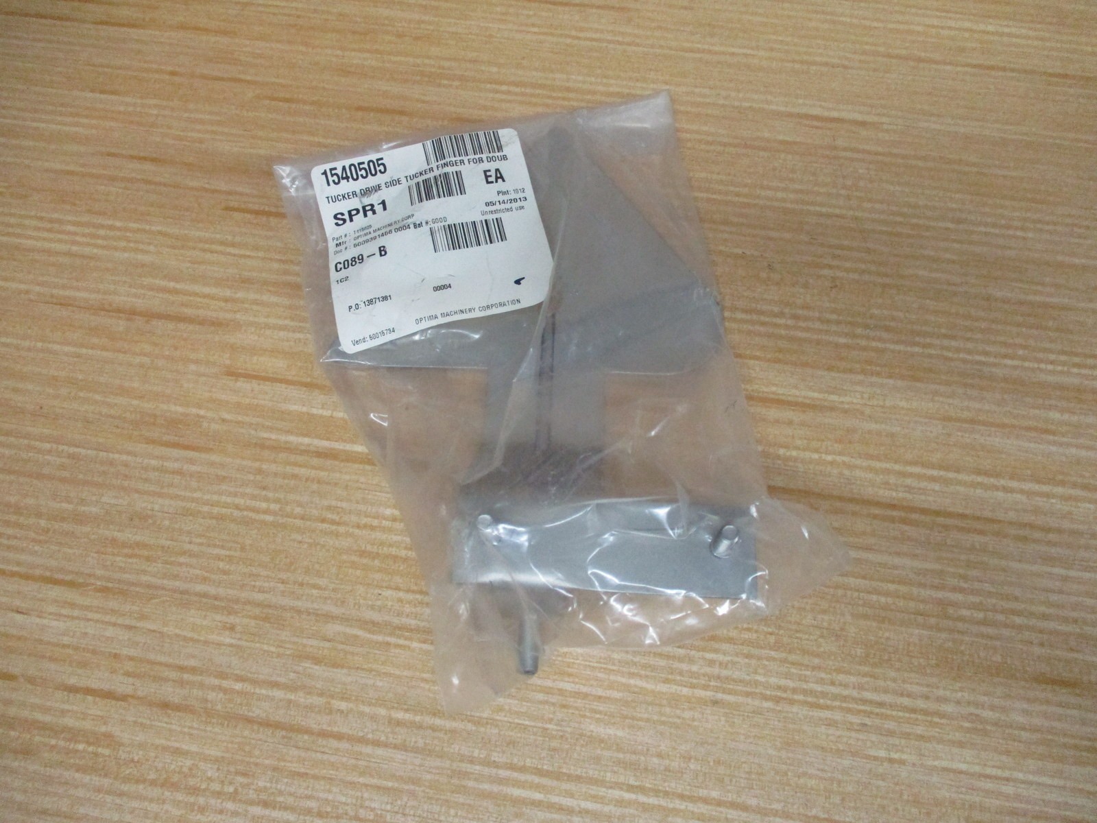 Optima Machinery T115825 Tucker Finger 1540505