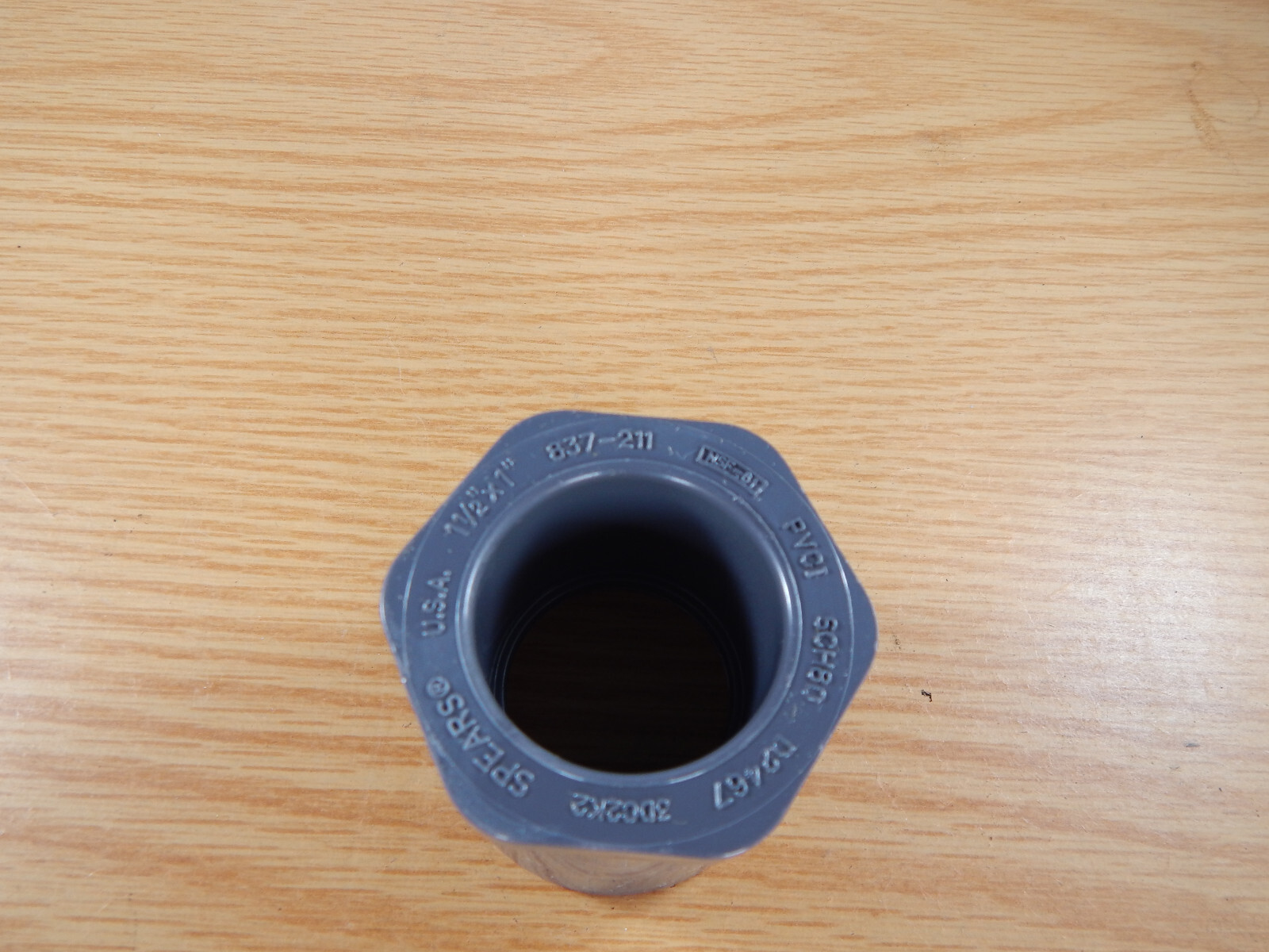 837-211 SPEARS 1-1/2″ X1″ PVC RED BUSHING SPIGOT X SOC SCH80 Schedule