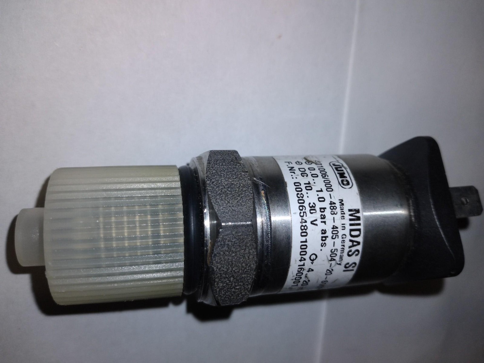 Jumo Midas SI 01006 Pressure Transmitter 0-1.0 Bar DC 10-30V 4-20mA Sensor
