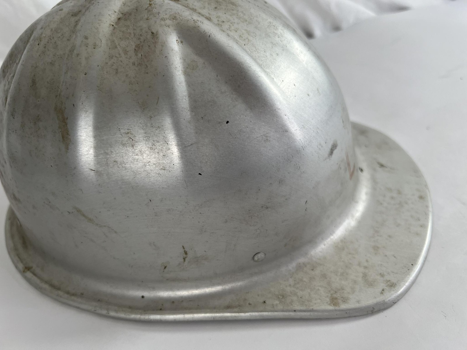 Vintage MSA McDonald T Cap-Standard Aluminum Hard Hat Helmet Safety Silver USA