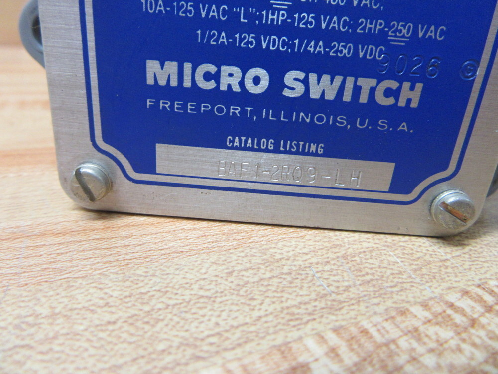 Micro Switch BAF1-2RQ9-LH Honeywell Limit Switch BAF12RQ9LH