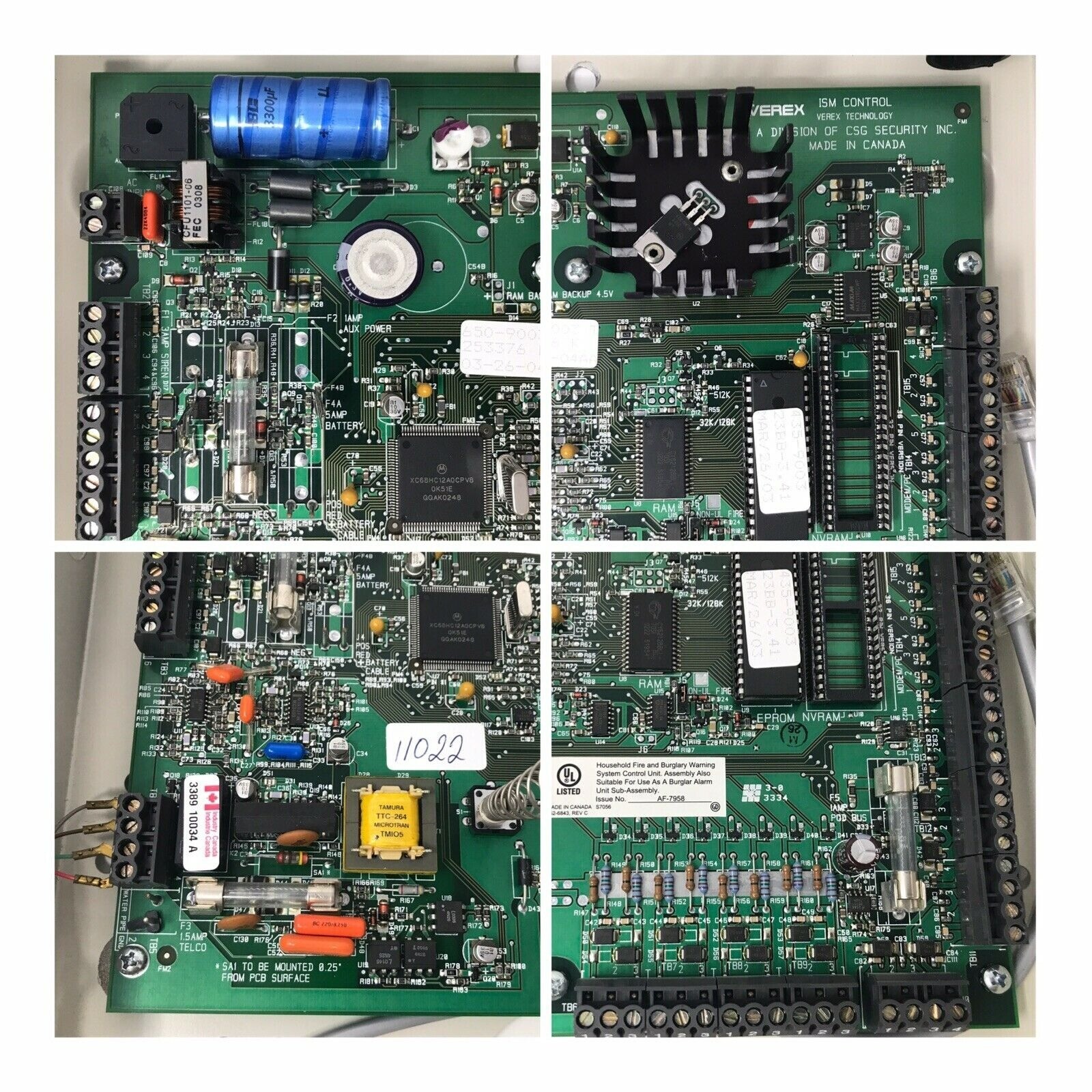 Verex ISM Control Motherboard 641-9000 Rev. B